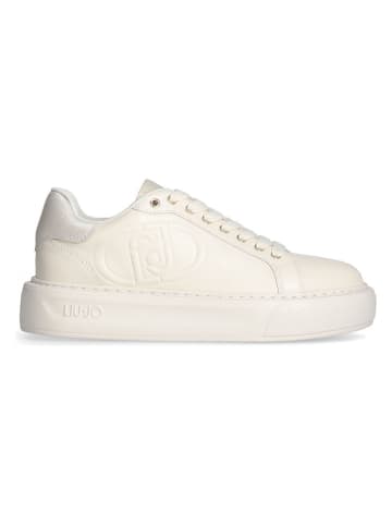Liu Jo Leder-Sneakers in Creme