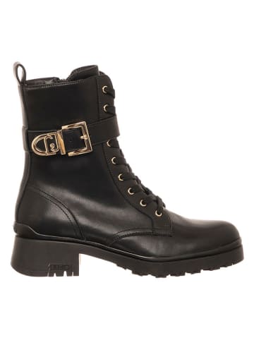 Liu Jo Leder-Boots in Schwarz