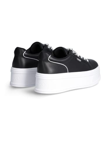 Liu Jo Leder-Sneakers in Schwarz