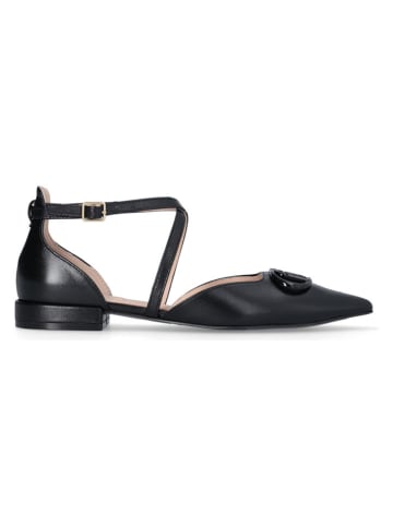 Liu Jo Skórzane baleriny w kolorze czarnym