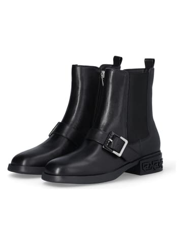 Liu Jo Leder-Boots in Schwarz