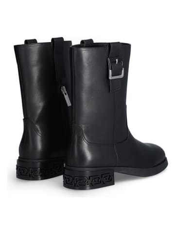 Liu Jo Leder-Boots in Schwarz