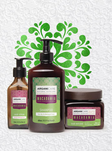 Argani Care 3-częściowy zestaw do włosów "Trio Box - Moisturizer - Macadamia Oil"