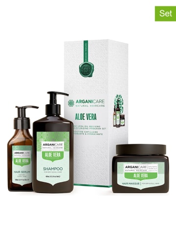 Argani Care 3tlg. Haarpflege-Set "Trio Box - Moisturizer and Sebum Regulator - Aloe Vera"