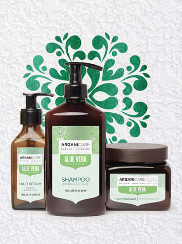 Argani Care 3-delige haarverzorgingsset "Trio Box - Moisturizer & Sebum Regulator-Aloe Vera"