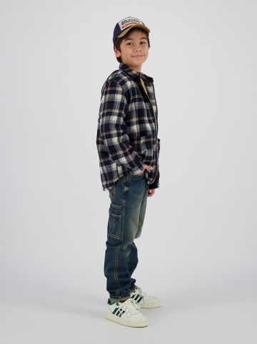 Vingino Koszula "Leck" w kolorze granatowo-pomarańczowym