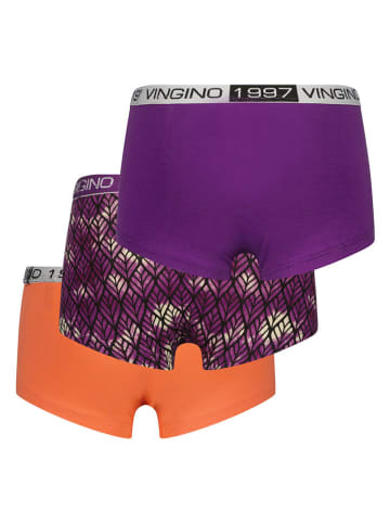 Vingino 3er-Set: Pantys in Lila/ Orange