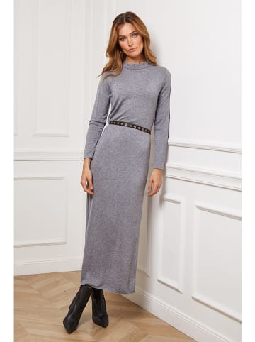 Joséfine Sukienka dzianinowa "Analog" w kolorze szarym