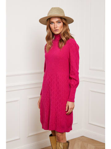 Joséfine Sukienka dzianinowa "Eclose" w kolorze różowym