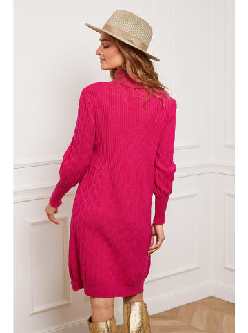 Joséfine Gebreide jurk "Eclose" fuchsia