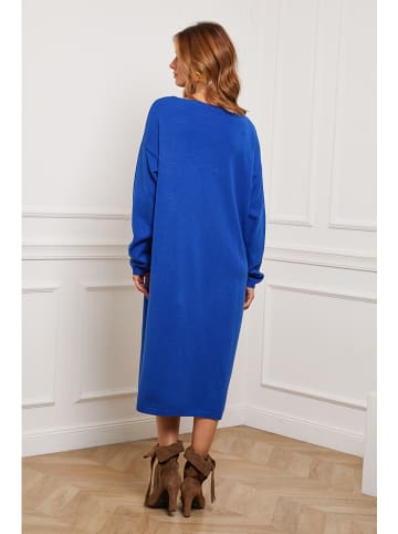 Joséfine Gebreide jurk "Estudiente" blauw