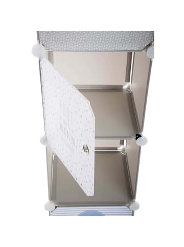 WellHome for Kids Aufbewahrungsregal in Blau - (B)34 x (H)139 x (T)31,5 cm