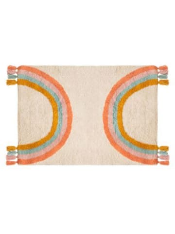 WellHome for Kids Baumwoll-Teppich in Creme/ Bunt