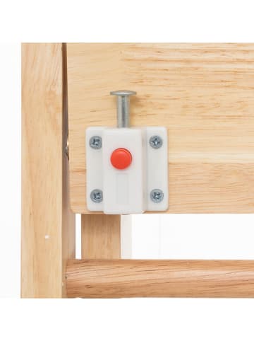 WellHome for Kids Krzesło składane w kolorze beżowym - 31 x 51,9 x 33,5 cm