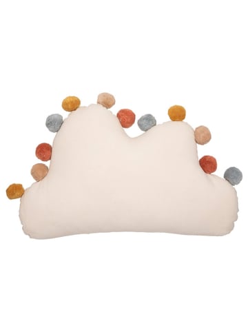 WellHome for Kids Poduszka "Pompons" w kolorze kremowym ze wzorem - 30 x 50 cm