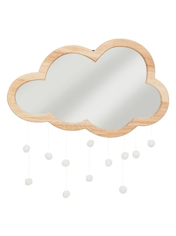WellHome for Kids Wandspiegel in Natur - (L)36 x (B)40 cm