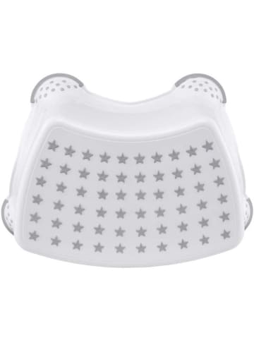 WellHome for Kids Podnóżek w kolorze biało-szarym dla dzieci - 40,5 x 14 x 28,5 cm