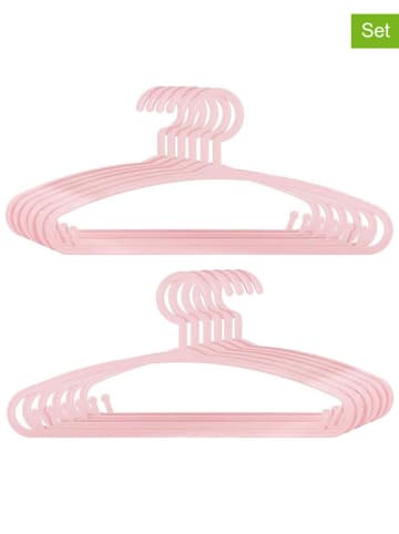 WellHome for Kids Wieszaki (12 szt.) w kolorze jasnoróżowym - 13,5 x 28,3 cm