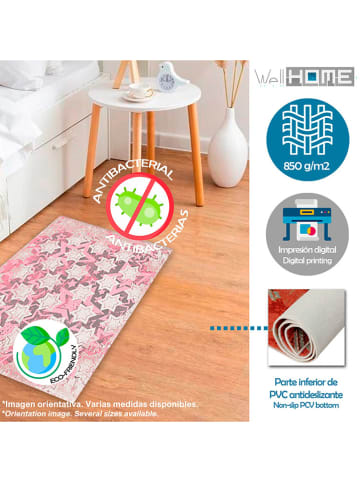 WellHome for Kids Dywan w kolorze szaro-jasnoróżowym