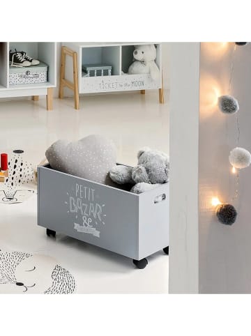 WellHome for Kids Spielzeugkiste in Grau - (B)48 x (H)30 x (T)28 cm