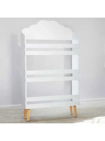 WellHome for Kids Bücherregal in Weiß - (B)58 x (H)100 x (T)18 cm