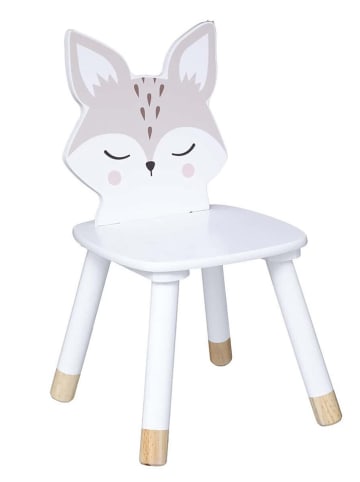 WellHome for Kids Krzesło w kolorze białym - 28 x 52,5 x 28 cm