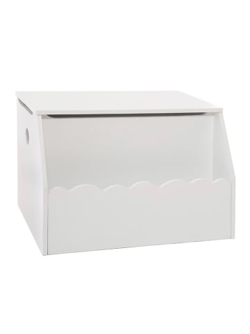 WellHome for Kids Skrzynia w kolorze białym na zabawki - 57,5 x 38,5 x 37,5 cm