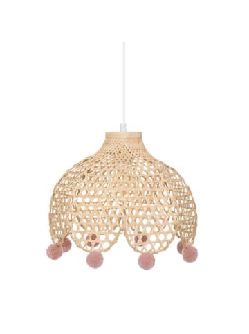 WellHome for Kids Hängeleuchte in Beige - (H)22 x Ø 28 cm