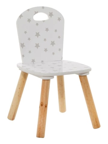 WellHome for Kids Krzesło w kolorze biało-szarym - 32 x 50 x 31,5 cm