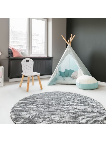 WellHome for Kids Krzesło w kolorze biało-szarym - 32 x 50 x 31,5 cm