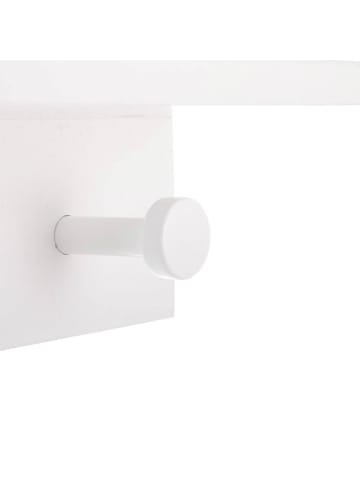 WellHome for Kids Listwa w kolorze białym z haczykami - 48 x 22 x 12 cm