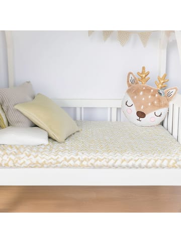 WellHome for Kids Poduszka w kolorze jasnobrązowym - 31 x 38 x 12 cm