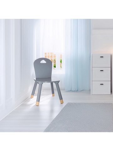 WellHome for Kids Krzesło w kolorze szarym - 28 x 50 x 28 cm