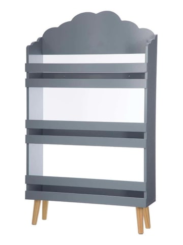 WellHome for Kids Bücherregal in Grau - (B)58 x (H)100 x (T)18 cm