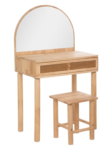 WellHome for Kids 2-częściowy zestaw w kolorze jasnobrązowym - 55 x 100 x 35 cm