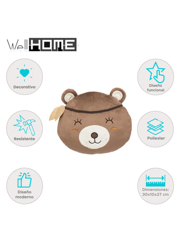 WellHome for Kids Kissen in Braun - (B)30 x (H)27 x (T)10 cm