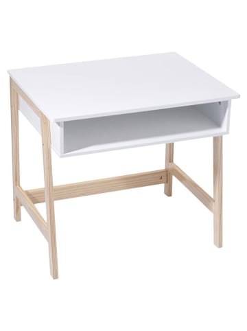 WellHome for Kids Biurko w kolorze białym - 58 x 46,3 x 52 cm