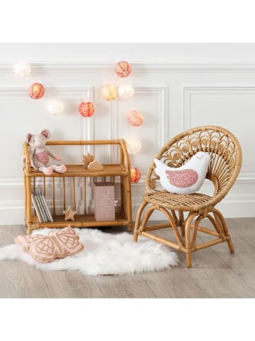 WellHome for Kids Regał "Retro" w kolorze beżowym na książki - 60 x 50 x 20 cm