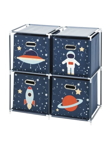 WellHome for Kids Aufbewahrungsregal in Dunkelblau - (B)68 x (H)70 x (T)35 cm