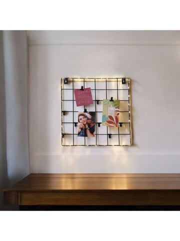 WellHome for Kids LED-Memoboard in Schwarz - (L)36 x (B)36 cm