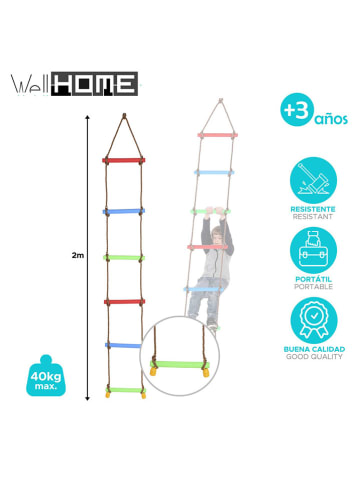 WellHome for Kids Kletterleiter in Bunt - ab 3 Jahren