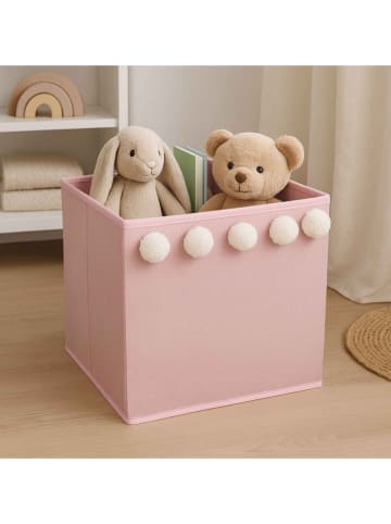 WellHome for Kids Pudełko w kolorze jasnoróżowym - 29 x 29 x 29 cm