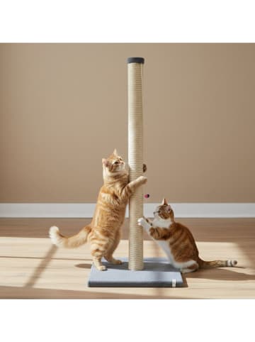 Paws&Whiskers Kratzbaum ''Aero'' in Grau - (B)37,5 x (H)102 x (T)37,5 cm