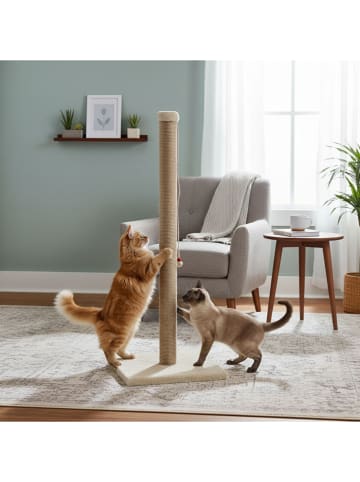 Paws&Whiskers Kratzbaum "Aero" in Beige - (B)37,5 x (H)102 x (T)37,5 cm