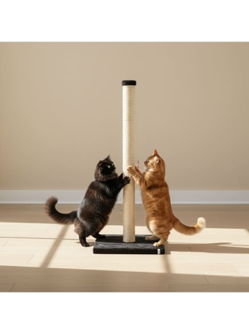 Paws&Whiskers Kratzbaum ''Aero'' in Schwarz - (B)37,5 x (H)102 x (T)37,5 cm