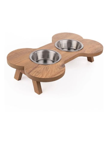 Paws&Whiskers 3tlg. Napfset in Hellbraun - (B)42 x (H)6 x (T)23 cm