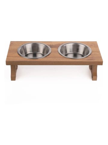 Paws&Whiskers 3tlg. Napfset in Hellbraun - (B)37 x (H)6 x (T)17 cm