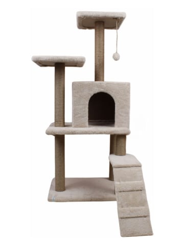 Paws&Whiskers Drapak "Arden" w kolorze beżowym dla kota - 50 x 125 x 35 cm