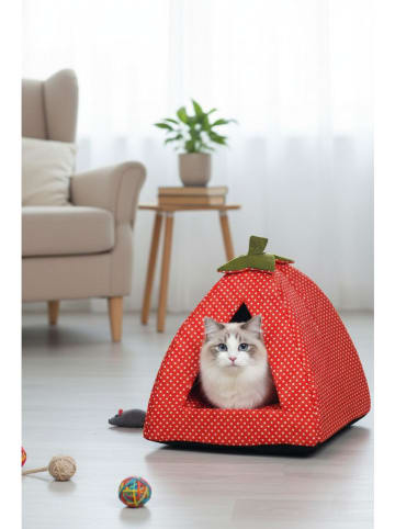Paws&Whiskers Kattenhut ''Bcps1001'' rood