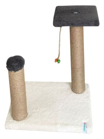 Paws&Whiskers Kratzbaum "Else" in Anthrazit/ Weiß - (B)33 x (H)44 x (T)28 cm